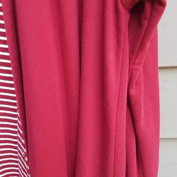 Hawthorne Deep Red Open Front Cardigan Size Medium - Picture 5 of 8